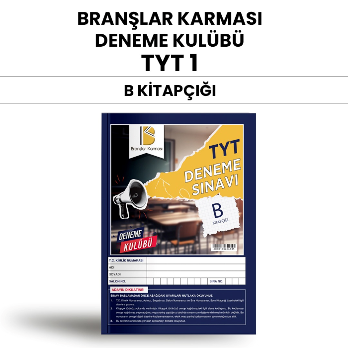 BRANŞLAR KRM TYT DENEME KULÜBÜ SNV 1-B - 24-25